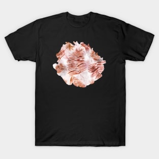 Watery palms Copper pink T-Shirt